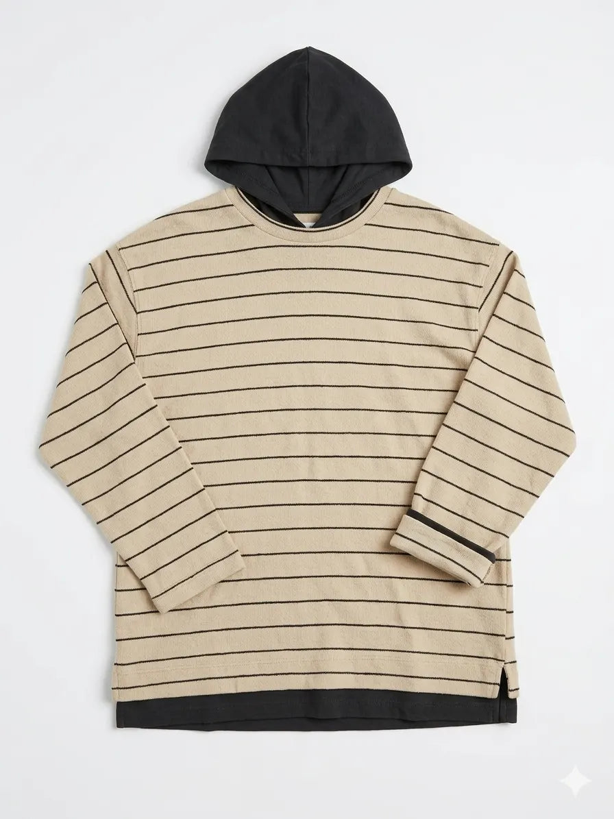 Zara Boy's Beige Hooded Blouse | Zara In Lebanon