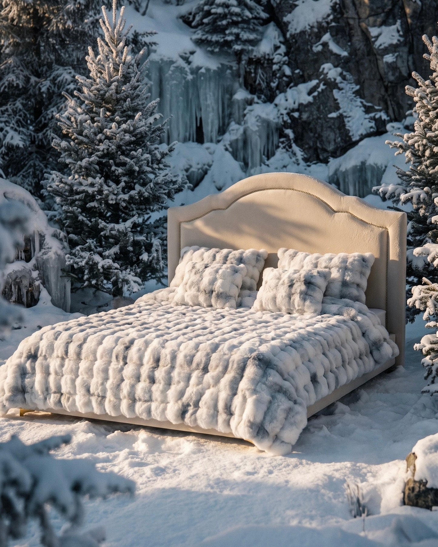 King Size Grey Husky Thick CuddleCloud Comforter Set