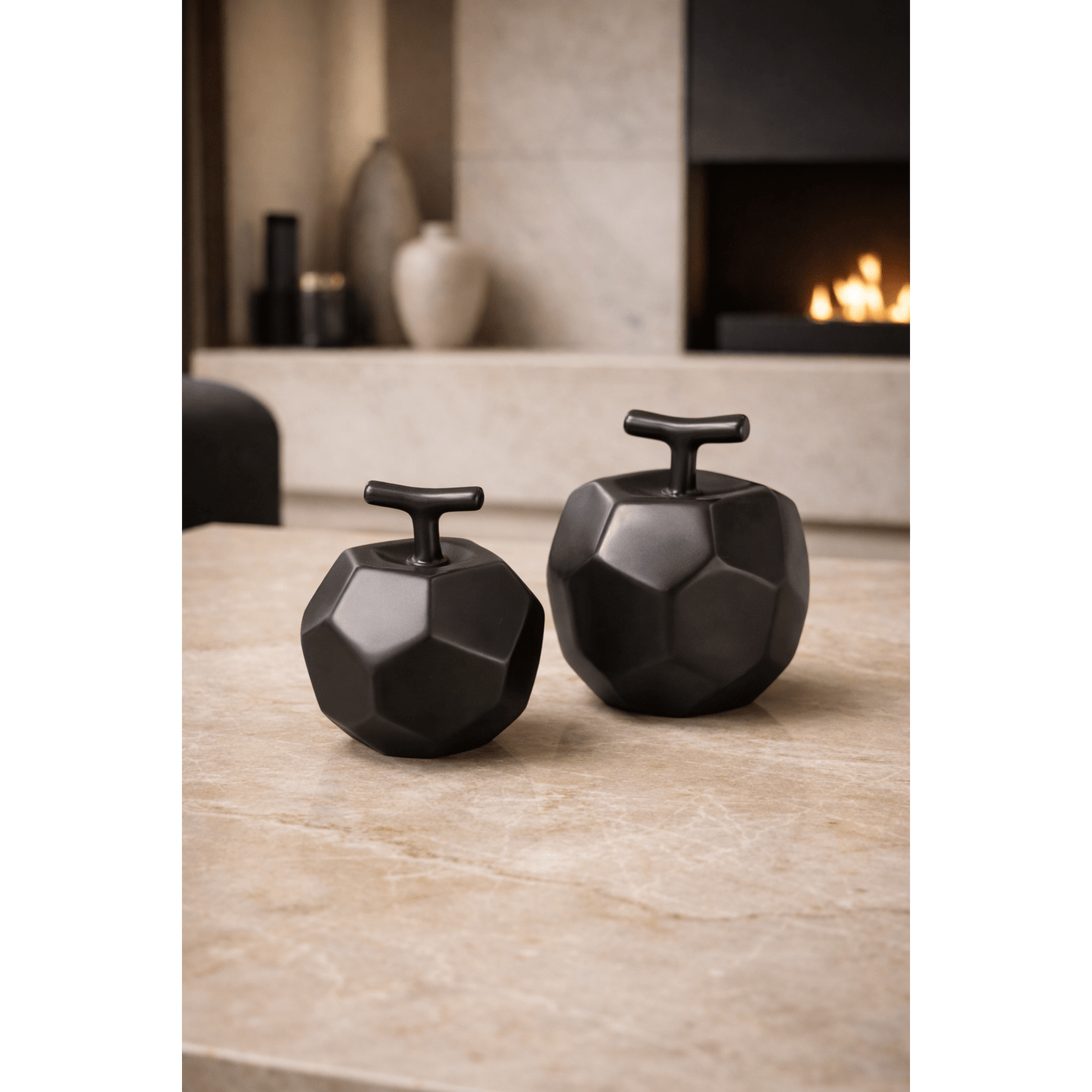 Modern Black Apple Decor