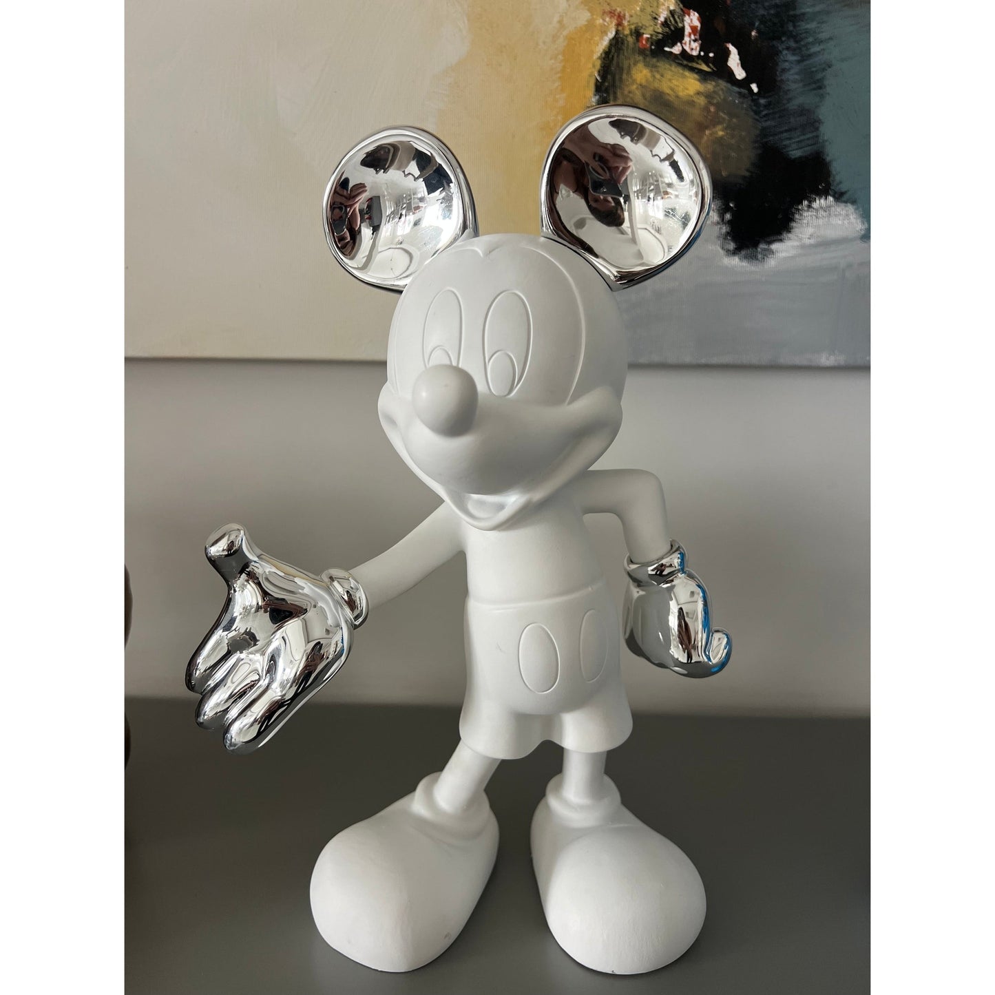 White and Silver Mickey mouse