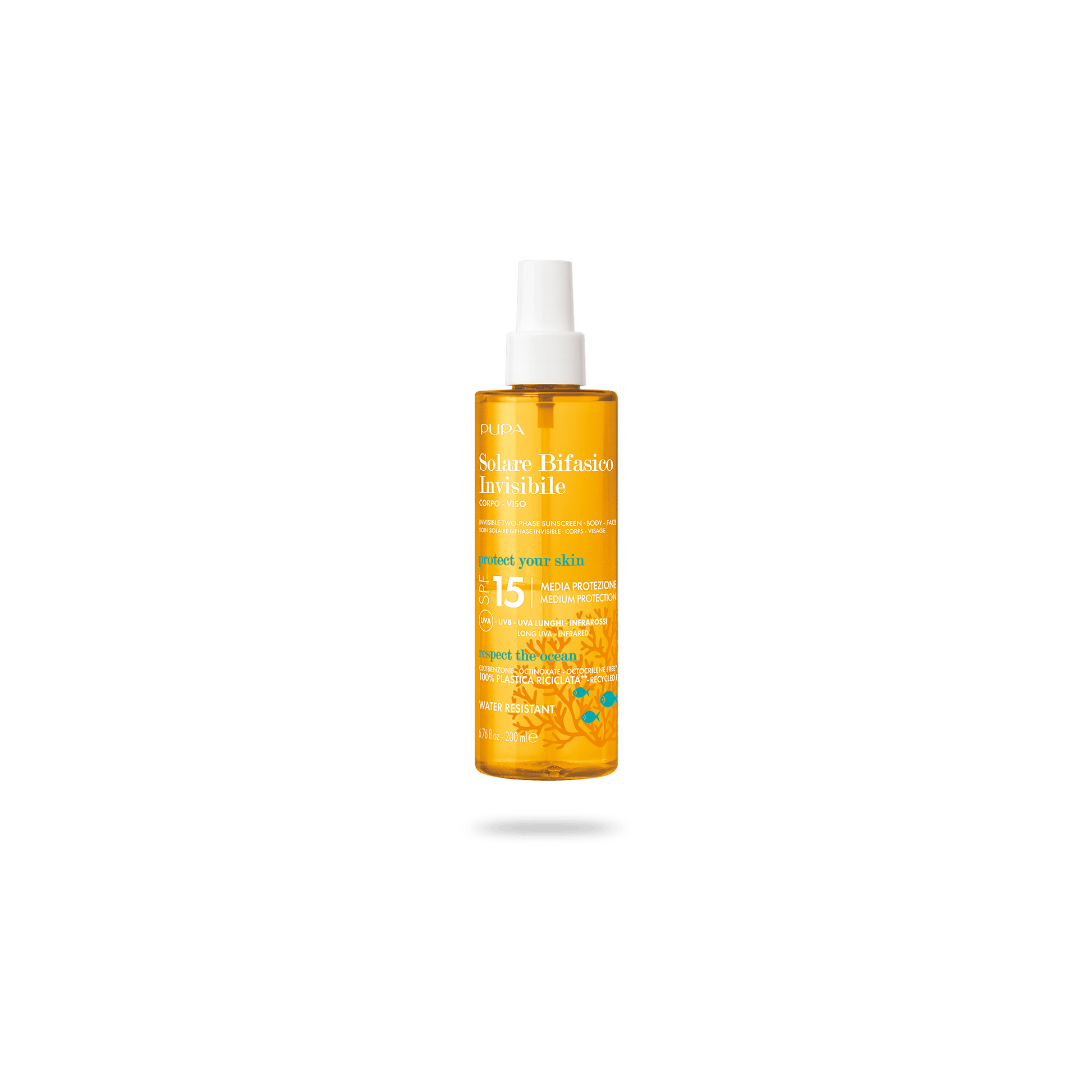 Invisible Two-Phase Sunscreen Spf15 200 Ml - Medaid