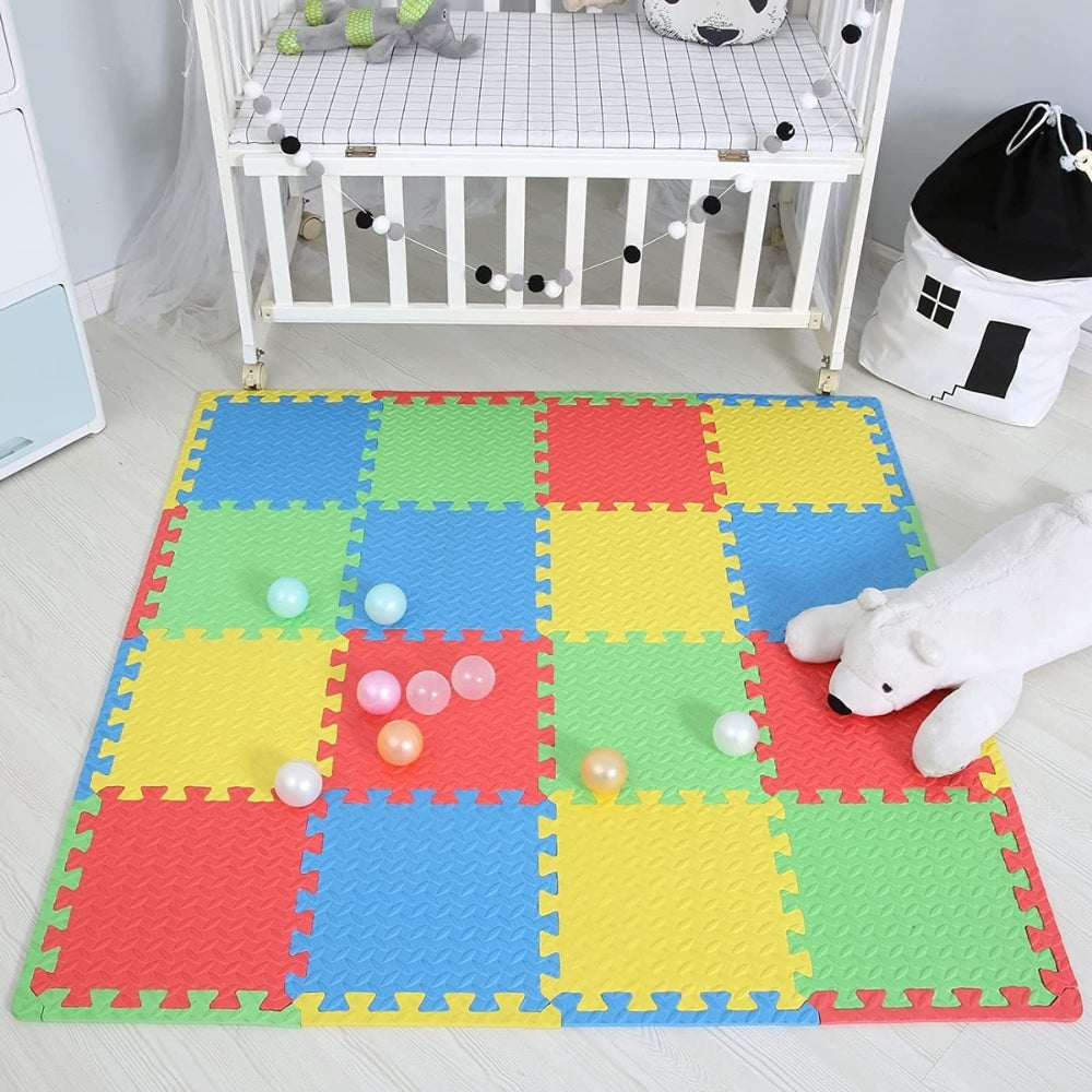 (Net) Eva Foam Interlocking Floor Mats Puzzle 4 Pcs