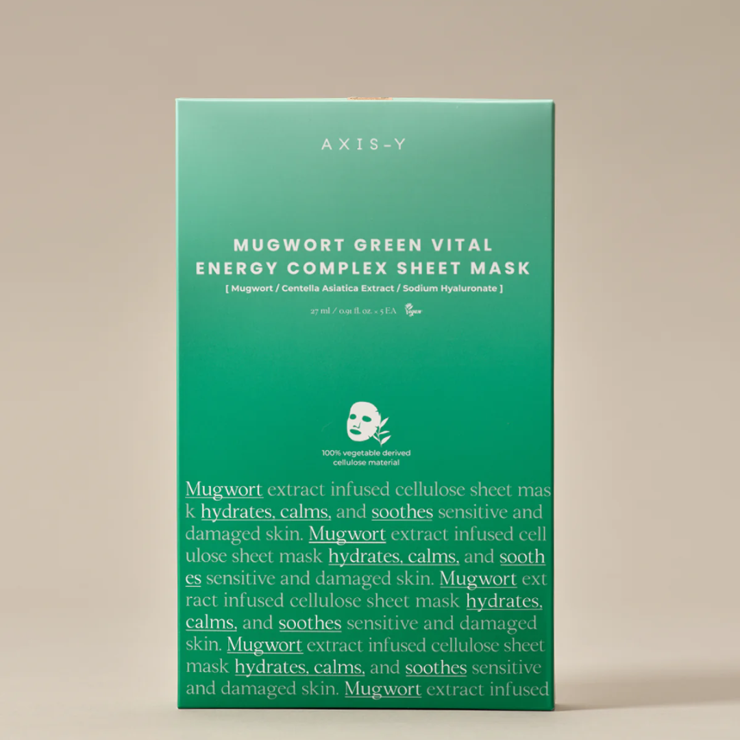 Axis-Y Mugwort Green Vital Energy Complex Sheet Mask