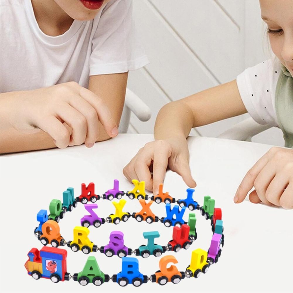 Wooden Magnetic Alphabet Train Set Lebanon
