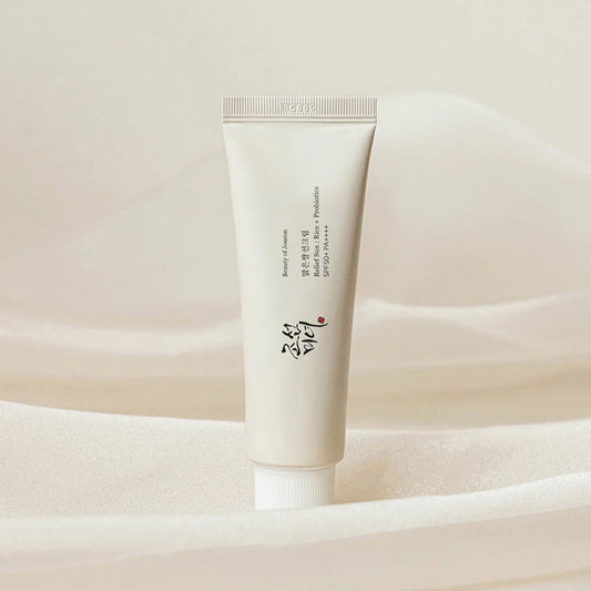 BEAUTY OG JOSEON RELIEF SUN  RICE + PROBIOTICS  SUN SCREEN  SPF50 + PA++++