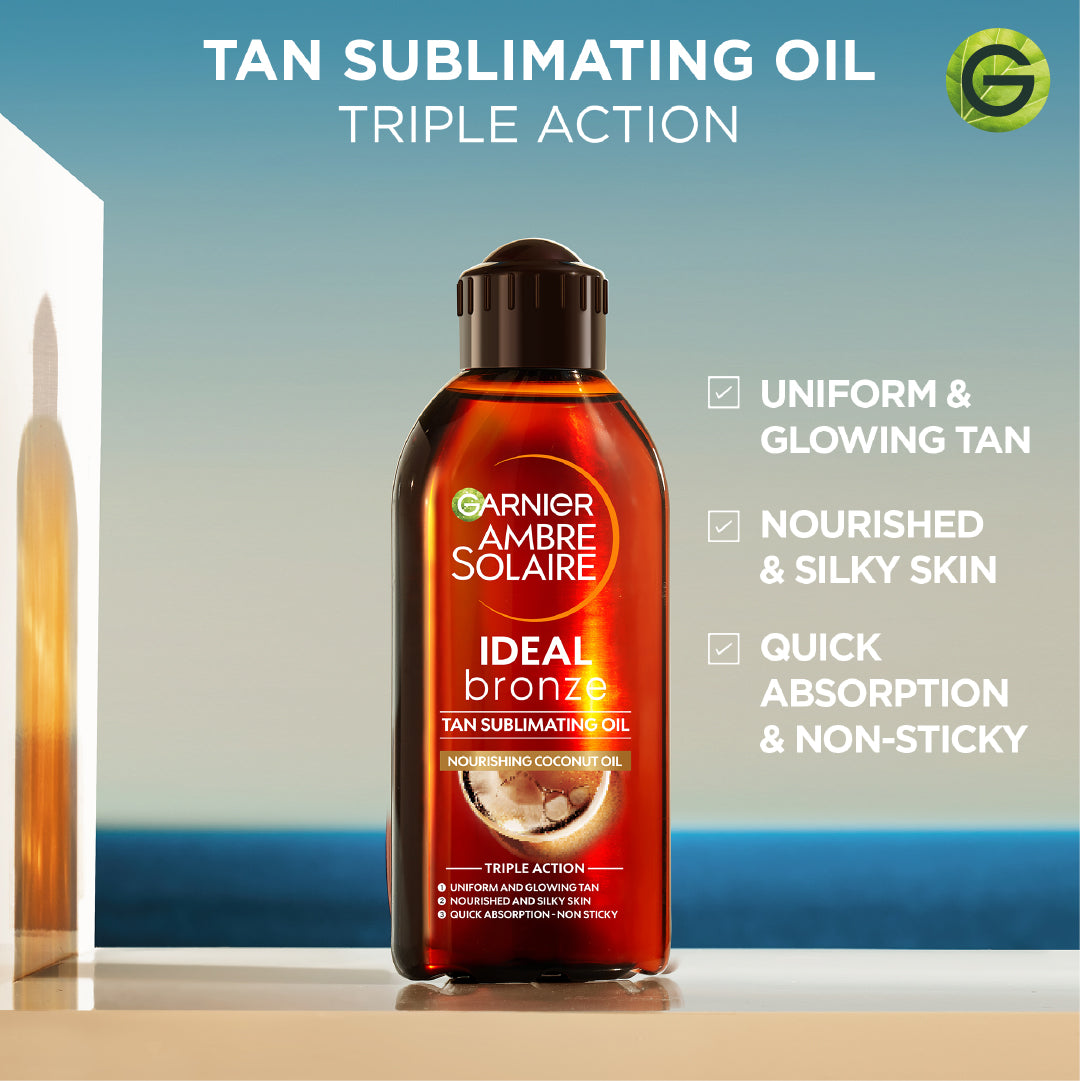 Garnier Ambre Solaire Ideal Bronze Tan Sublimating Oil 200ml - Medaid International