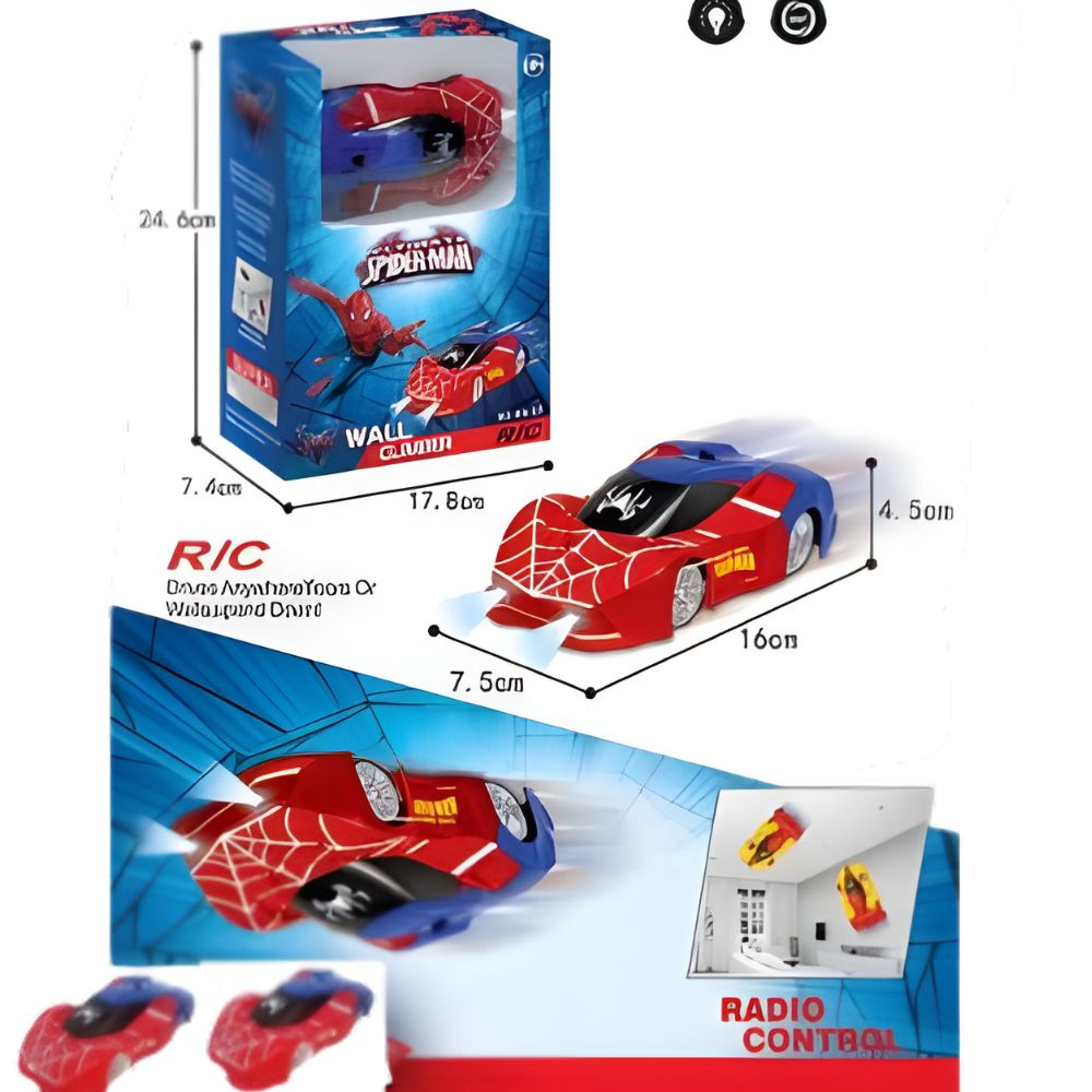 (Net)Remote Control SpiderMan 3D World Wall Climber Car