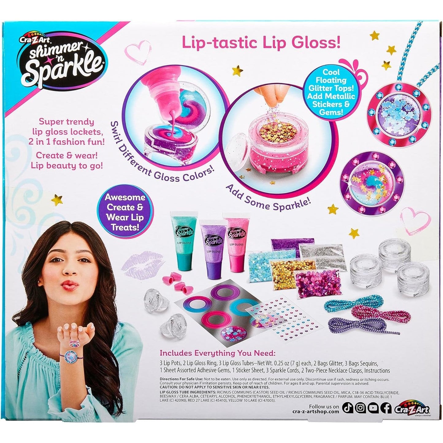 Shimmer N Sparkle Glitter & Gem Lip Gloss Lockets - Medaid International