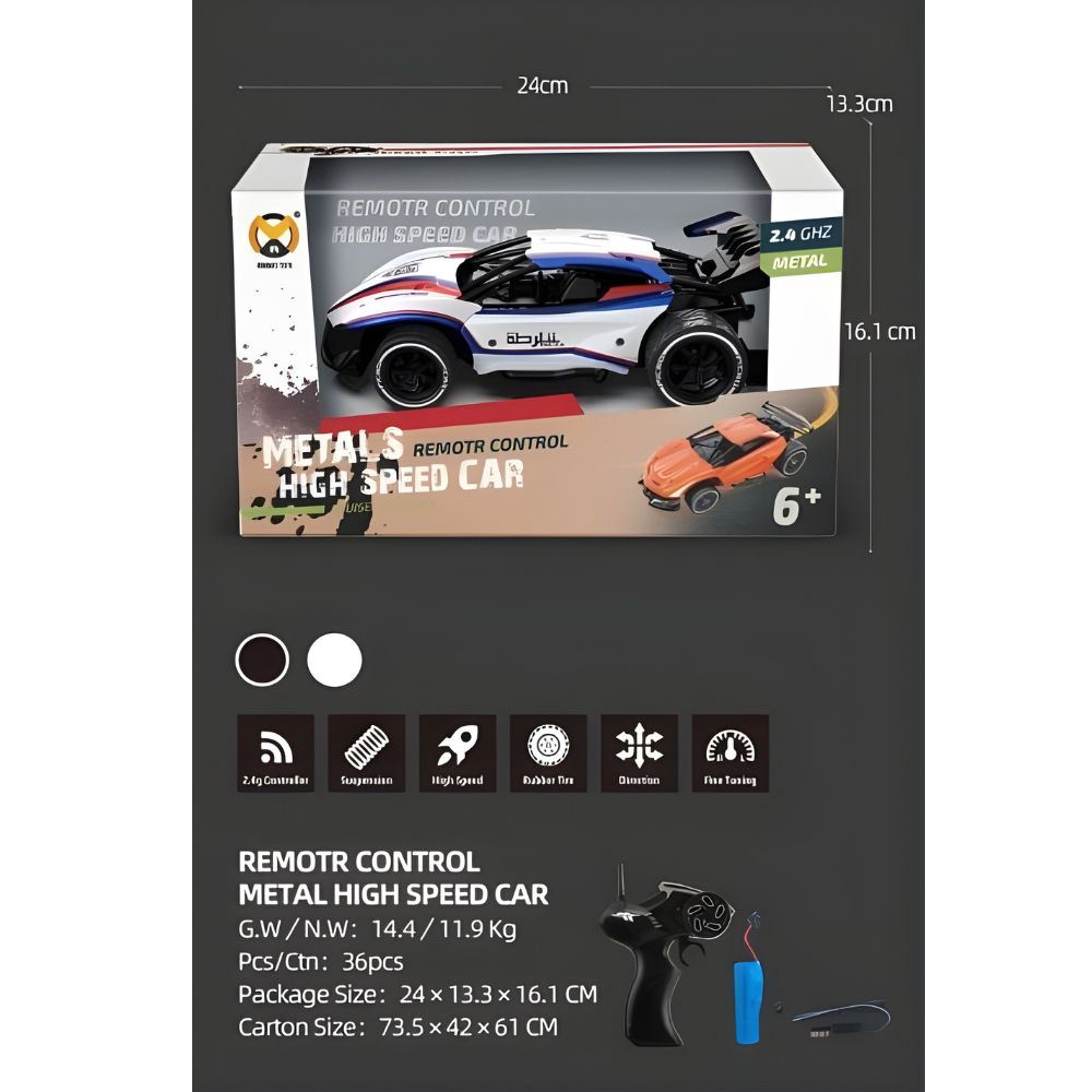 Wireless Remote Control Flatbed Sports Car for Kids