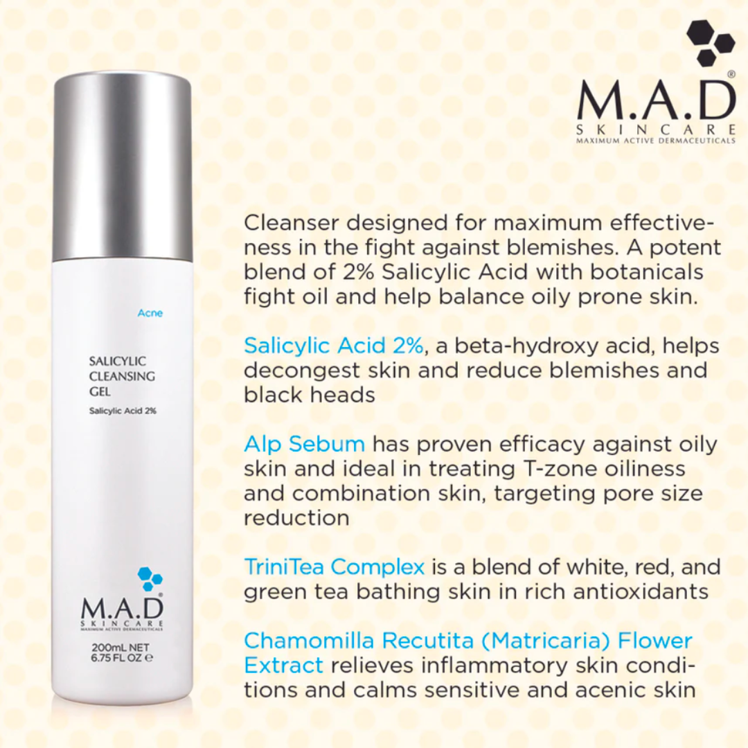 M.A.D Skincare Salicylic Cleansing Gel 200ml