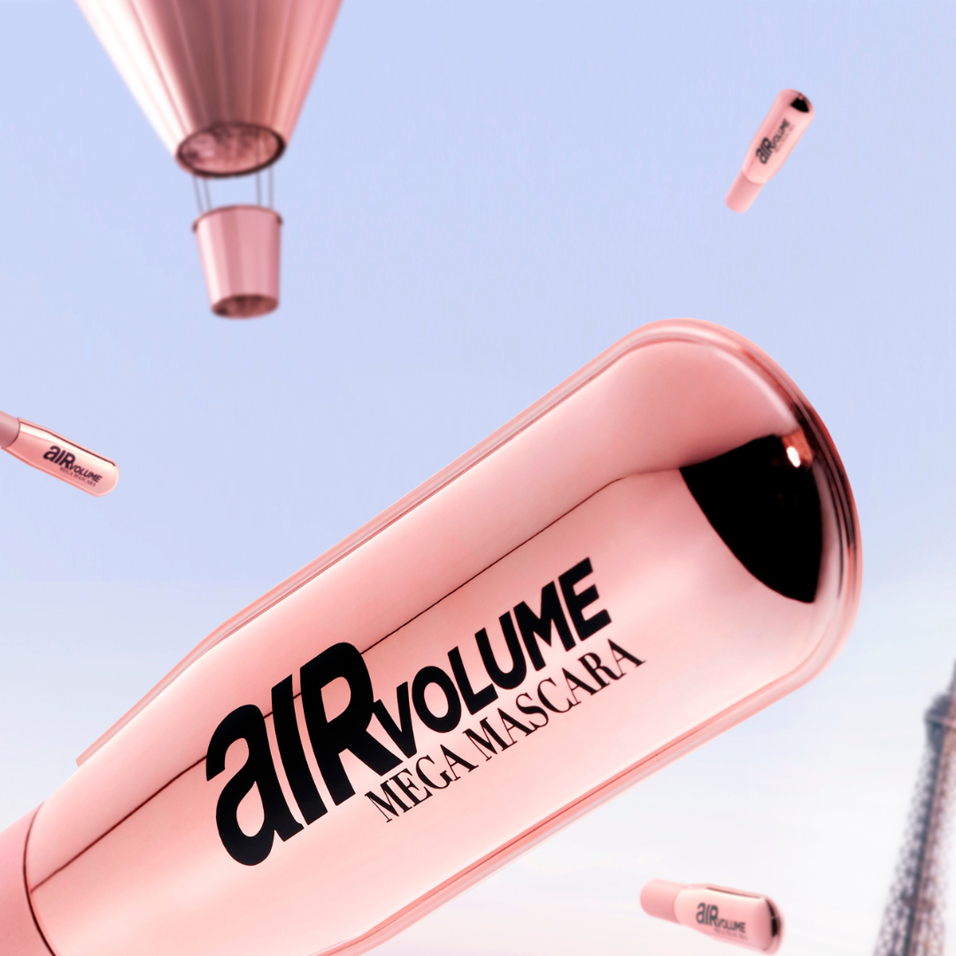 L’Oréal Paris Air Volume Mega Mascara Washable Air Whipped Formula Lasting Up To 24h- Lightweight