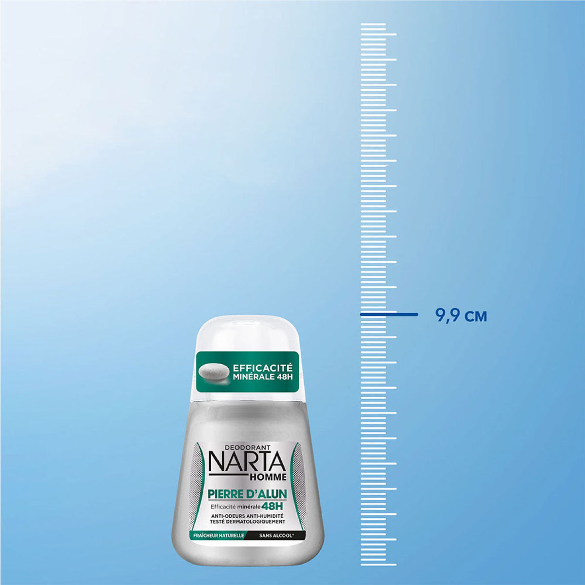 Narta Alum Stone Men's Roll-On Deodorant with Alum Stone 48h