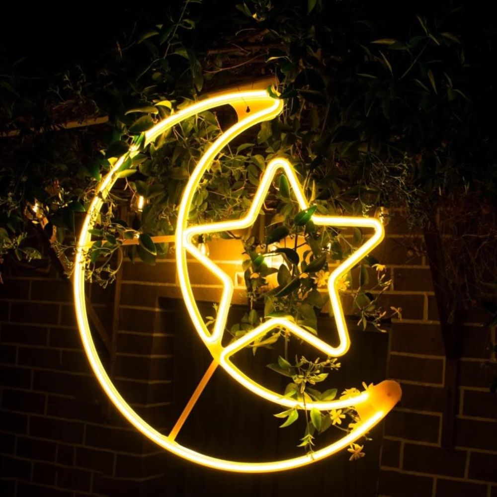 (Net)Ramadan Moon and Star Light Lebanon