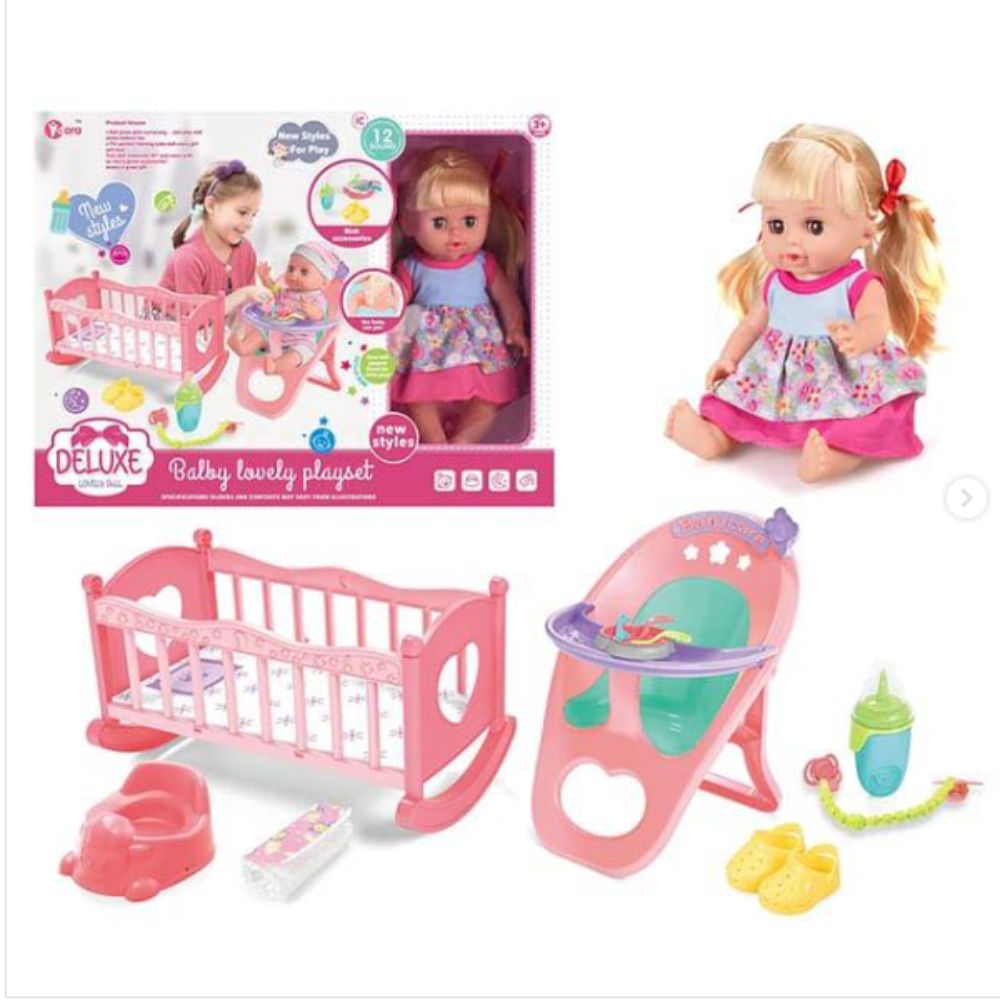 (Net)14 Inch Baby Doll Set With 12 Sound Lebanon