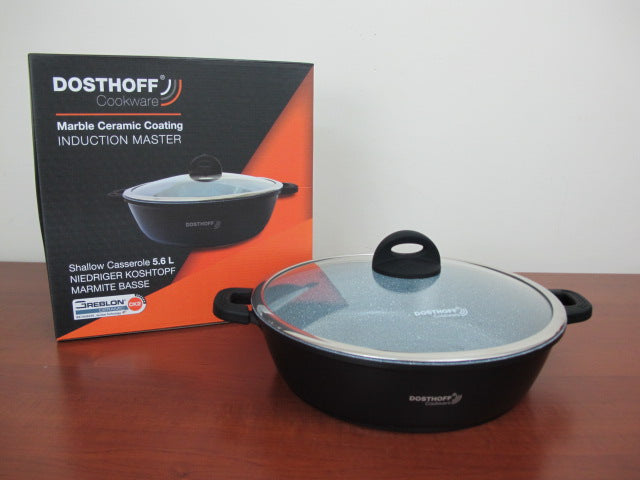 DOSTHOFF INDUCTION MASTER LOW CASSEROLE BLACK 32 CM 5.6L