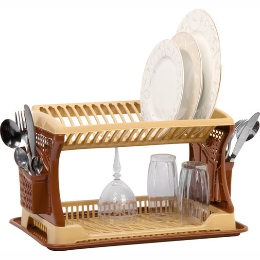 Two-Step Plastic Dish Drainer