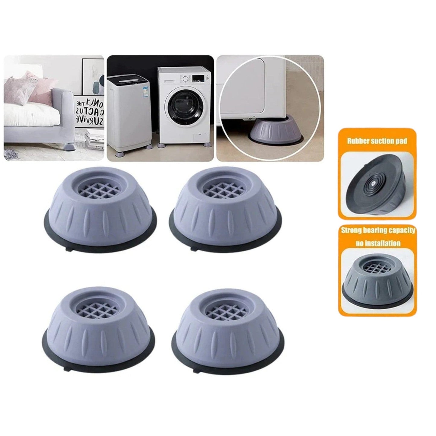 Set of 4 Anti Vibration Feet Pads for Washing Machine