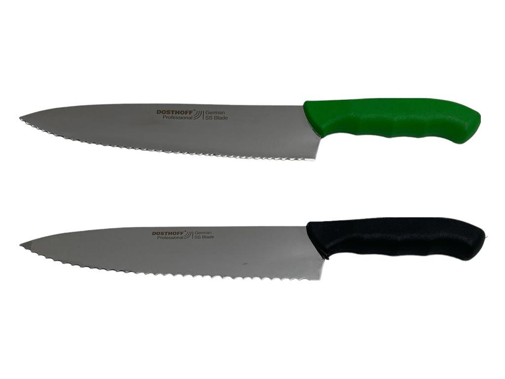 Serrated Chef Knife 23cm with Ergonomic Slip Free Handle