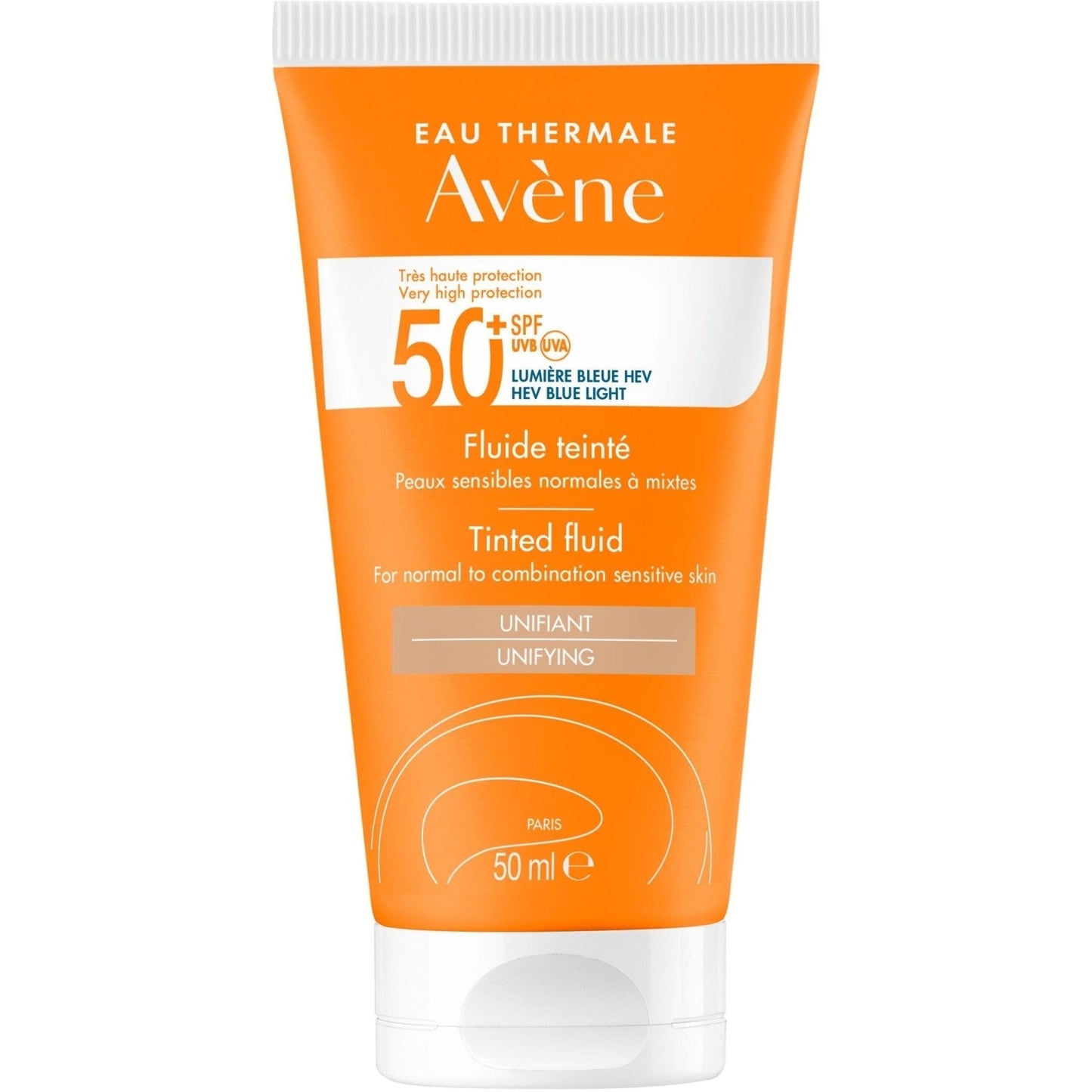 Avene Sun Care Tinted Fluid Spf 50+ Normal to Combination Skin