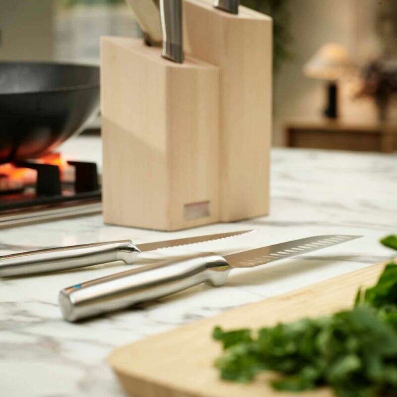 Elevate‚Ñ¢ Fusion 5-piece Knife & Scissor Set with Beechwood Block - Medaid International
