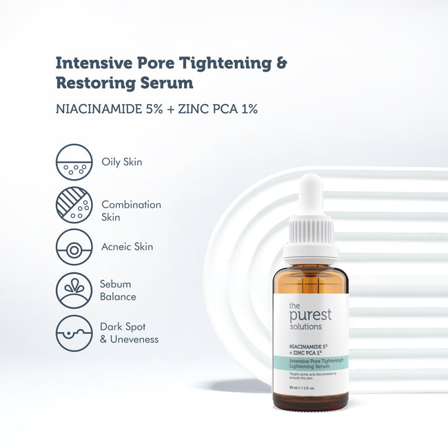 The Purest Solution Intensive Pore Tightening & Lightening Serum Niacinamide 5% + Zinc PCA