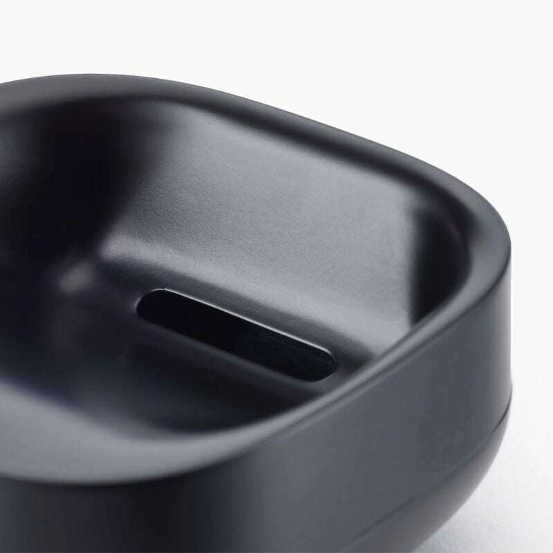 Slim‚Ñ¢ Compact Matt Black Soap Dish - Medaid International
