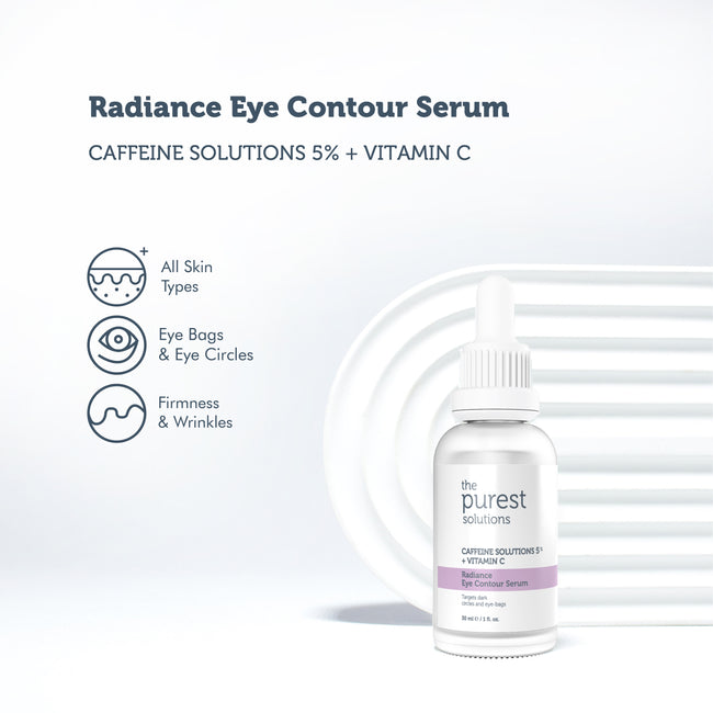The Purest Solutions Radiance Eye Contour Serum Caffeine 5% + Vitamin C