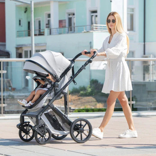 Kikkaboo - Stroller 3in1 Travel System - transform seat - Darling Black - 2024