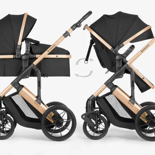 Kikkaboo - Stroller 3in1 Travel System - transform seat - Darling Black - 2024