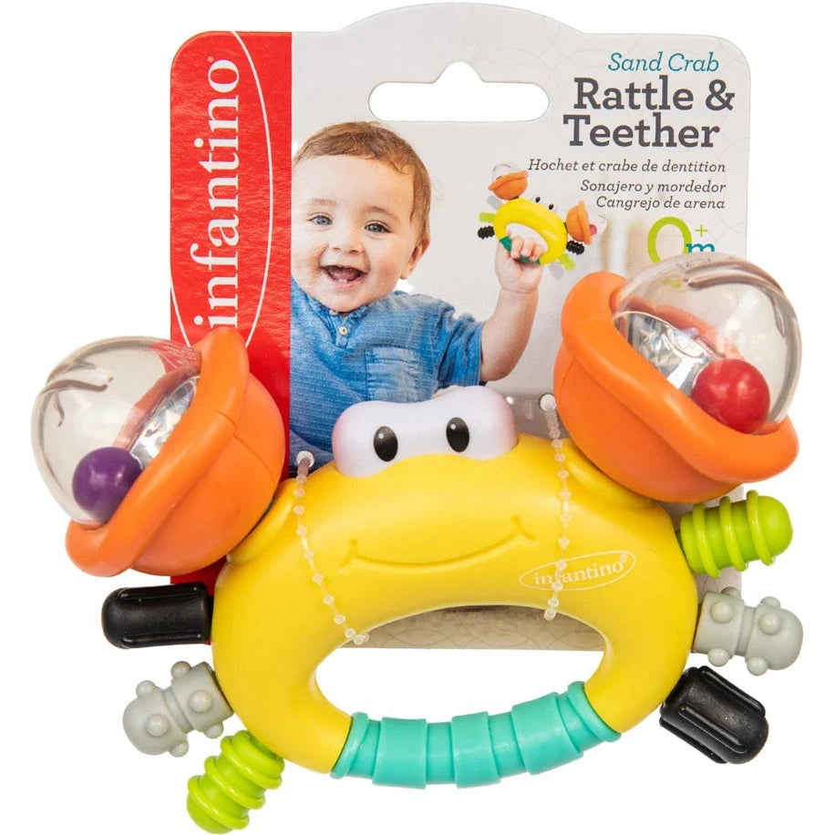 Infantino Rattle & TEETHER Crab