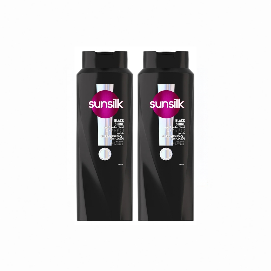 Sunsilk Shampoo Black Shine 2X600ml, 20% OFF