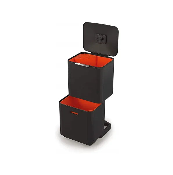 Joseph Joseph Totem Max 60L Black Waste & Recycling Bin
