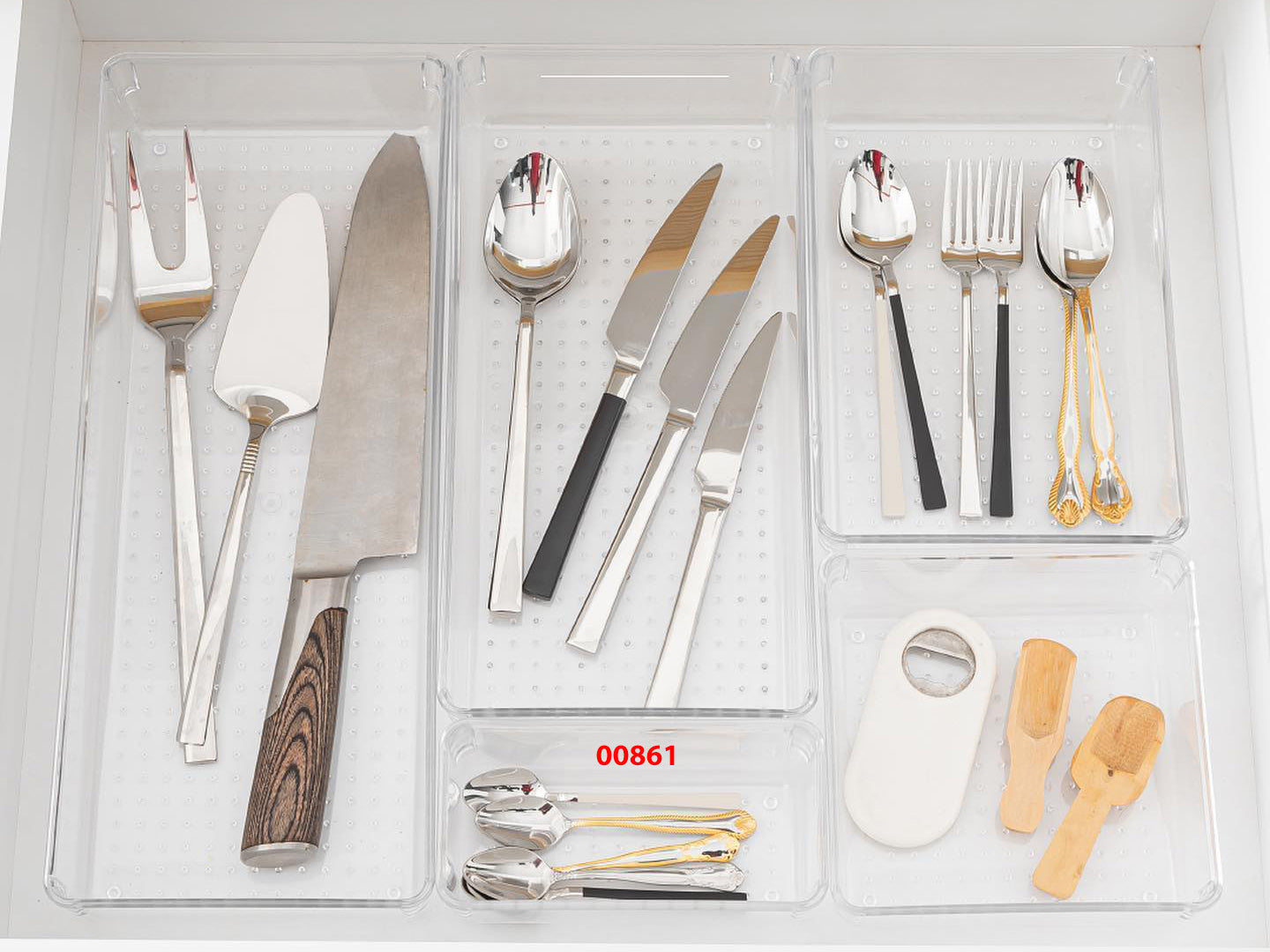 Ultra Clear Punto Modular Drawer Organizer 15x7.5x5.5 c