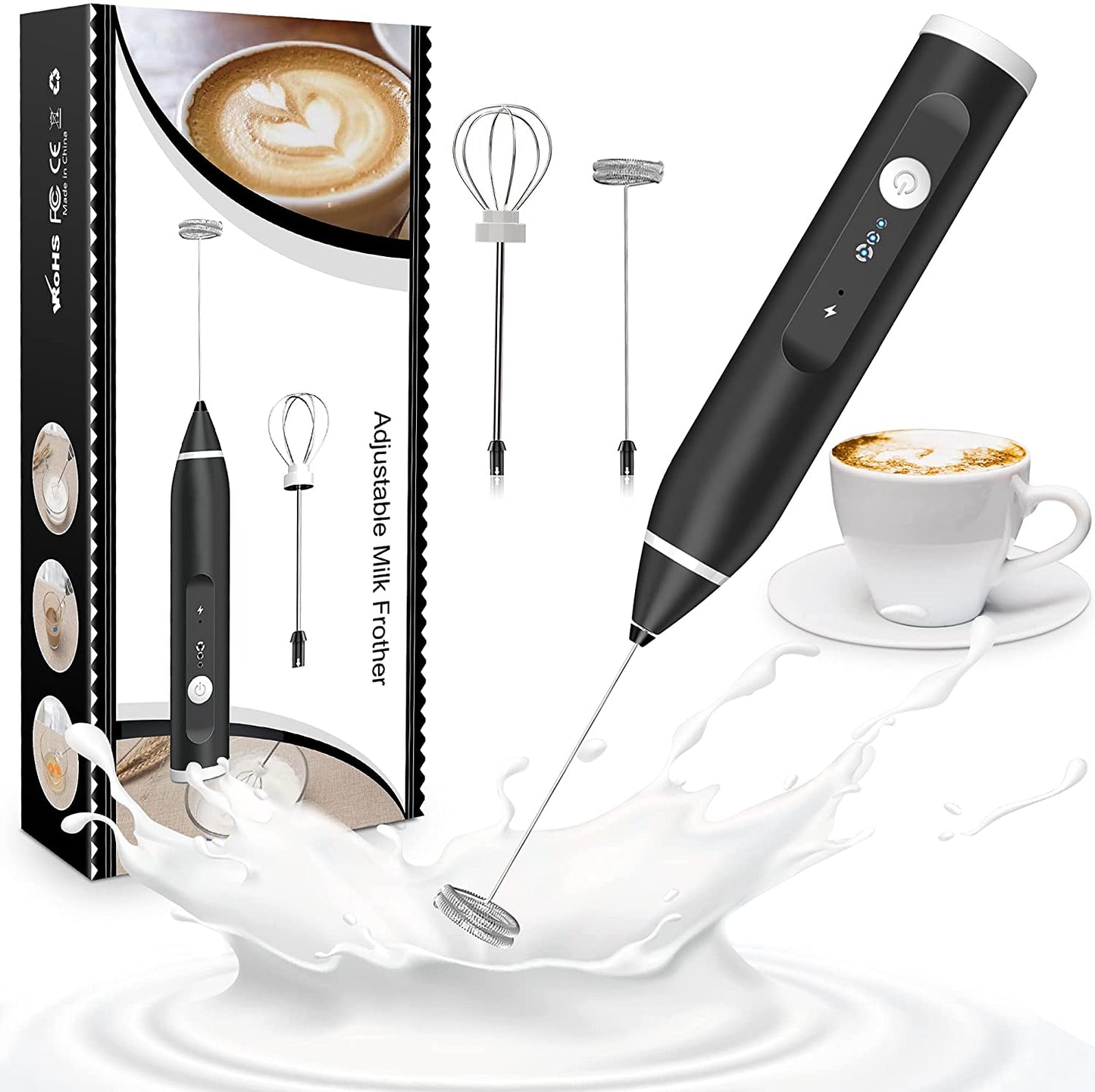 2 in 1 Rechargeable Foam Maker & Egg Beater