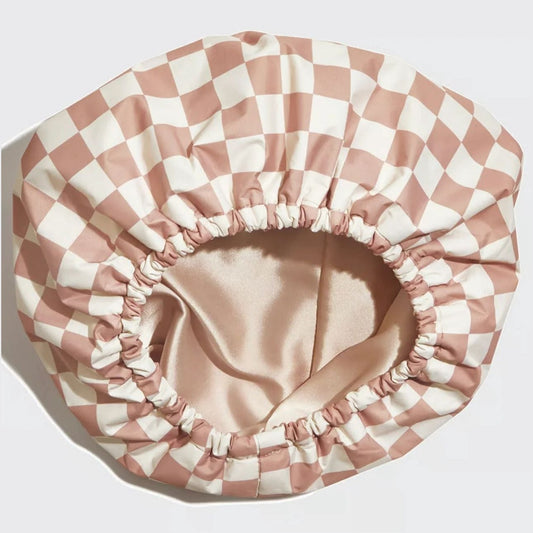 Satin-Lined Flexi Shower Cap