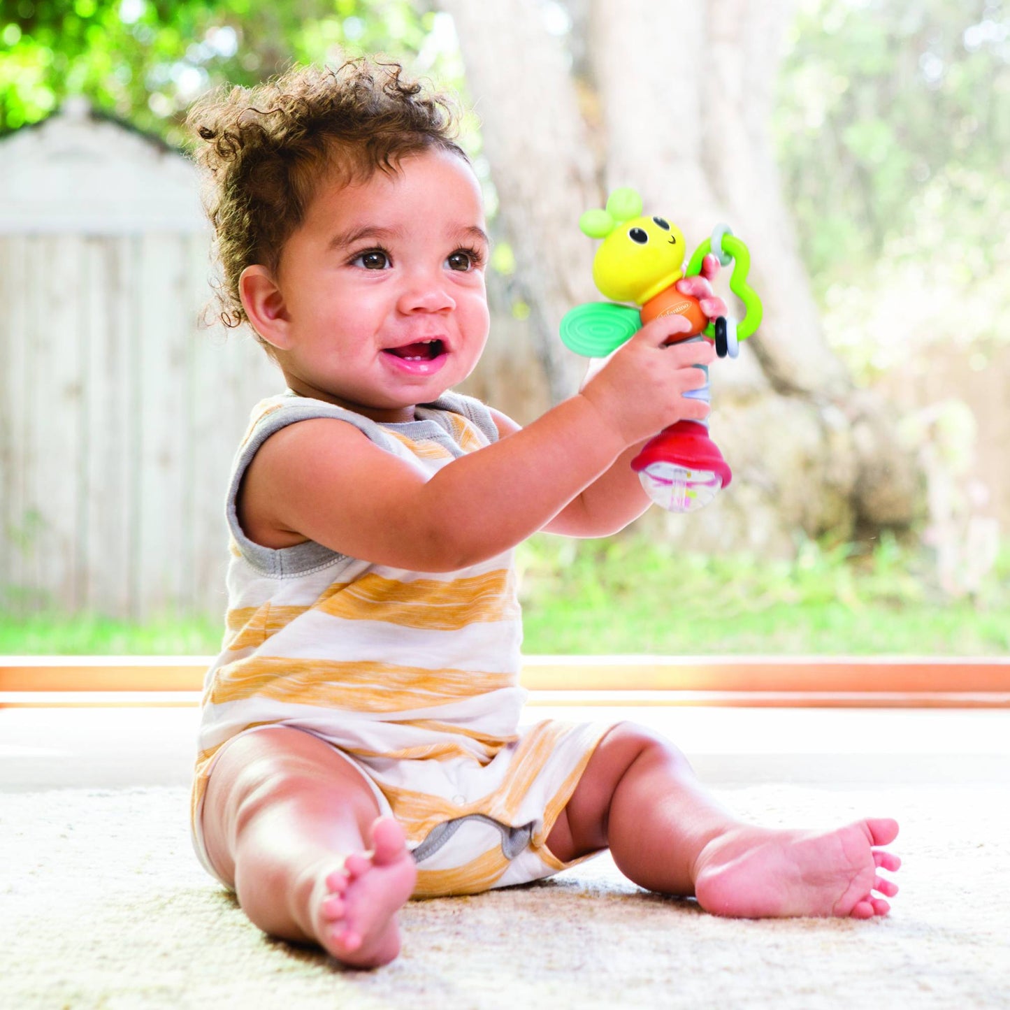 Infantino Rattle & Teether Love Bug