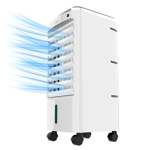 Cecotec - EnergySilence 3500 Cool Evaporative Cooler, 65W, 3.5L Tank, 3 Speeds, 70º Oscillation