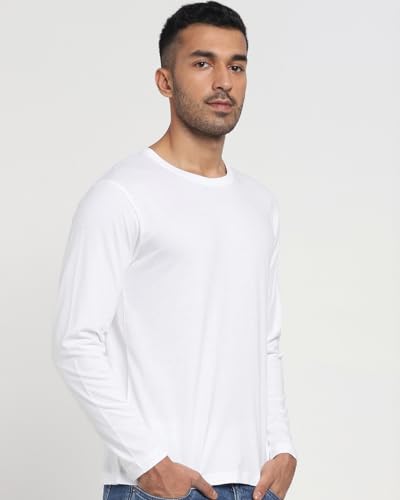 Bewakoof Men 1093_BK Casual, White 01, Large - Medaid International