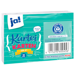 Ja! Din A6 index Cards 100 Pack|Ja! In Lebanon