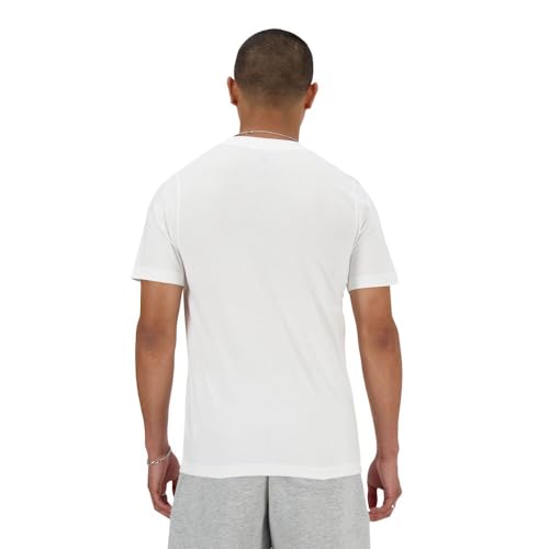 New Balance Men's Sport Essentials Logo T-Shirt, White, Large - Medaid International