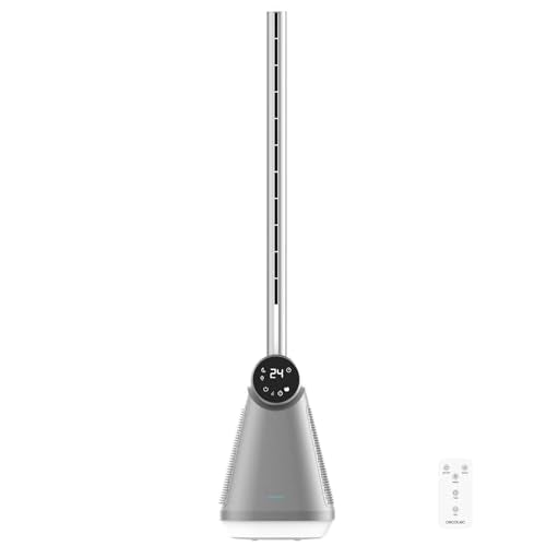 Cecotec - EnergySilence 9890 Bladeless Tower Fan with Remote, 3 Speeds, 40º Oscillation