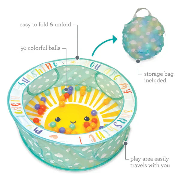 Infantino - Grow With 3in1 Pop-up Play Ball - Pit