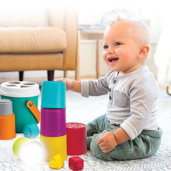 Infantino - Shape Sorting Stack'n - Nest Buckets