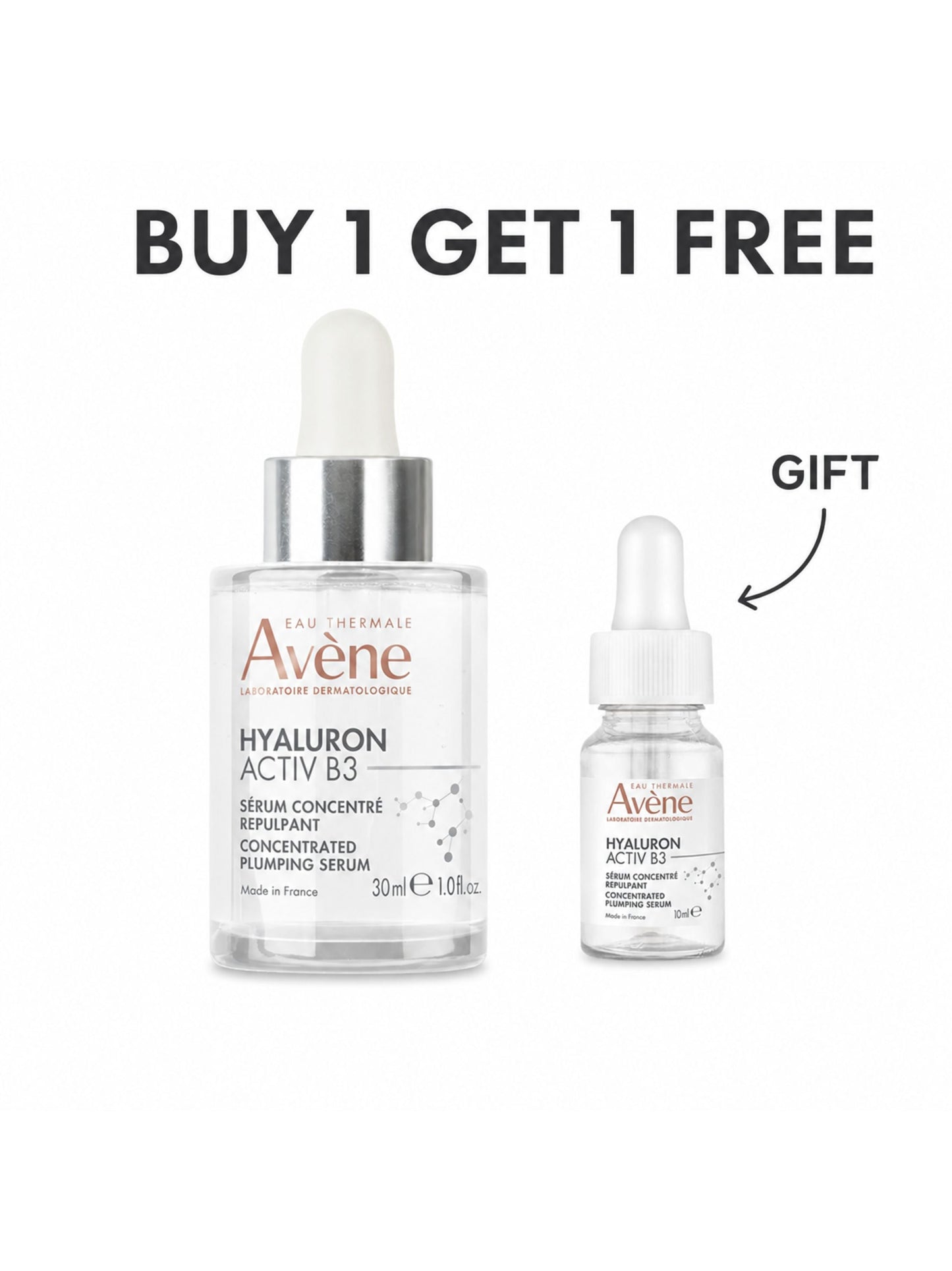 Buy 1 Get 1 Free, Hyaluron Activ B3 Concentrated Plumping Serum 30 ML + 10ML for Free