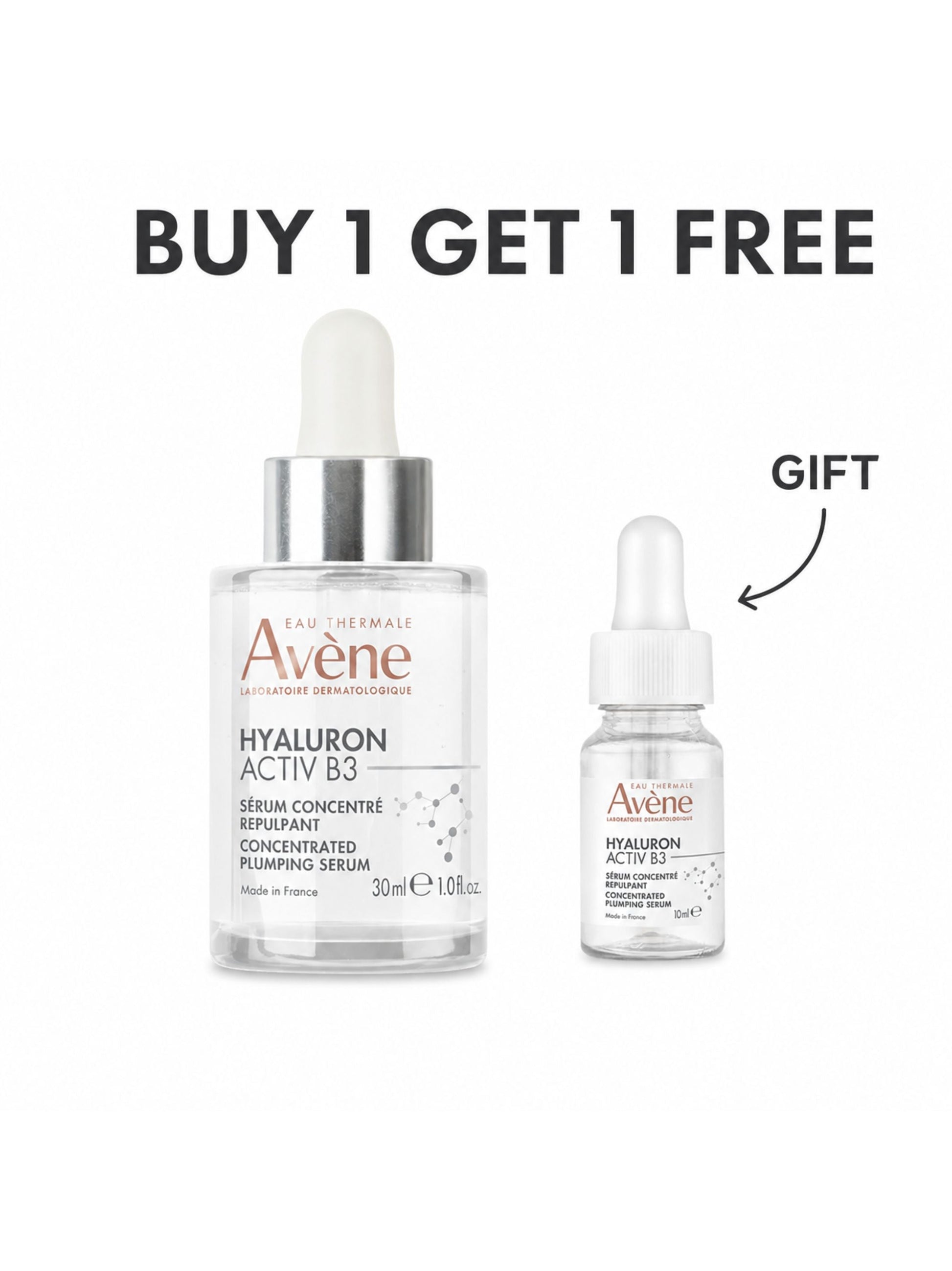 Buy 1 Get 1 Free, Hyaluron Activ B3 Concentrated Plumping Serum 30 ML + 10ML for Free