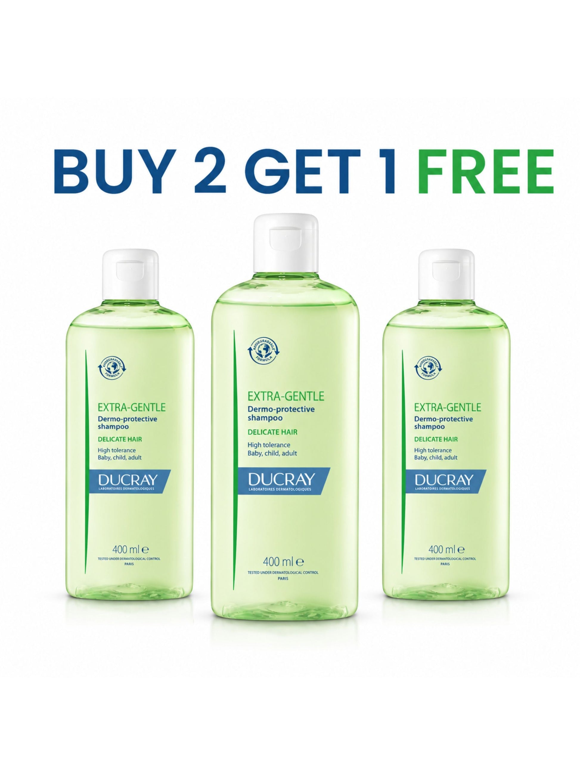 Buy 1 Get 1 Free, Extra-Gentle Dermo-Protective Shampoo - Delicate Hair of the Whole Family