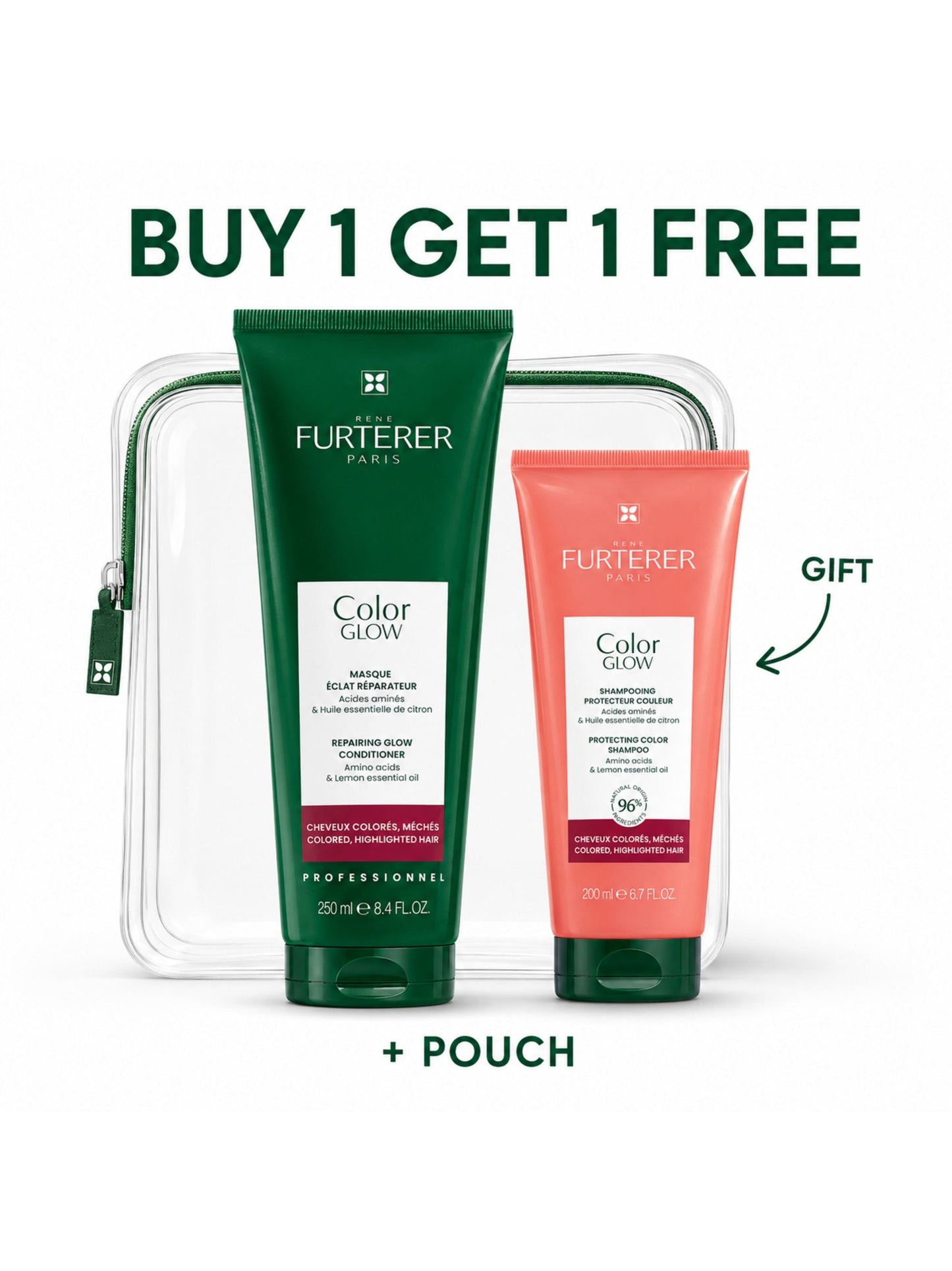 Color glow repairing conditioner + Color Glow Shampoo Gift