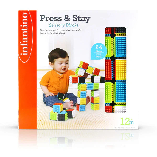 Infantino - Press & Stay - Sensory Blocks