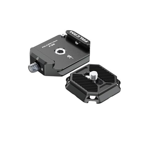 FALCAM - F38 Quick Release Plate Kit with 1/4" to 3/8" Screw, Compatible with 38mm Mounting Adapter for Tripods and Stabilizers