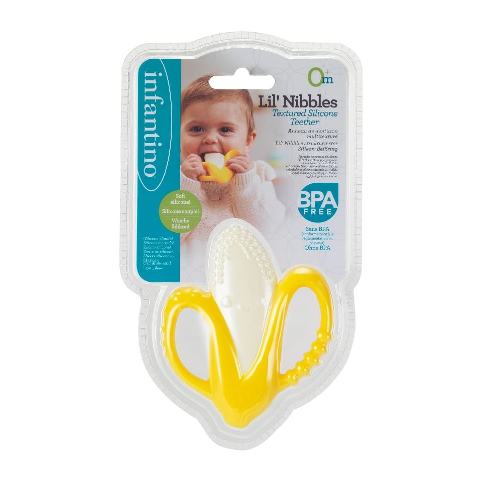Infantino Lil Nibbles Textured Silicone Teether